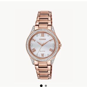 Citizen EcoDr Rose Gold Crystal Watch